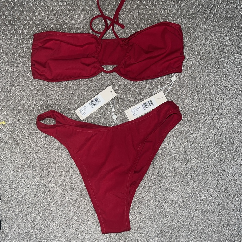 FISCH x Rebecca Taylor Two Piece Bikini in red